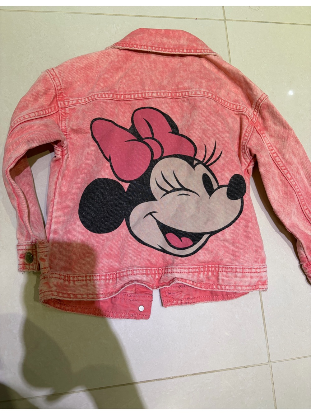 Pink Minnie Mouse Denim Jacket